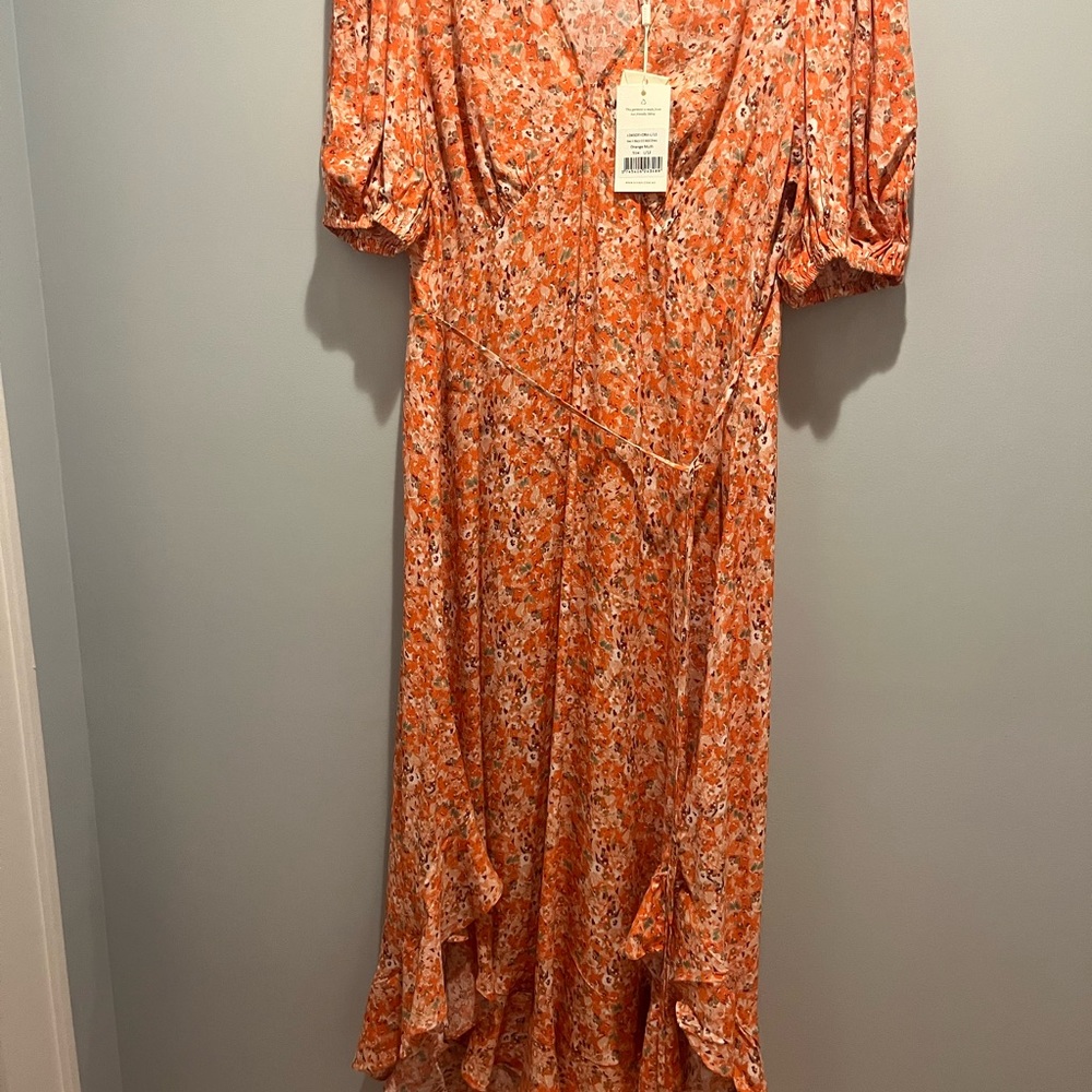 Ines MIDI Dress - orange